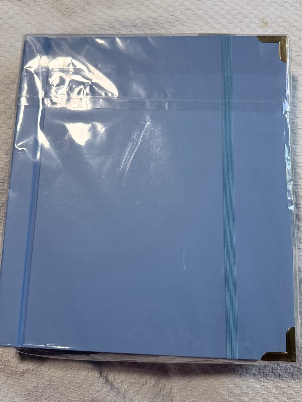 Amazon Blue Accordion File Organizer with Button-Closure Pockets